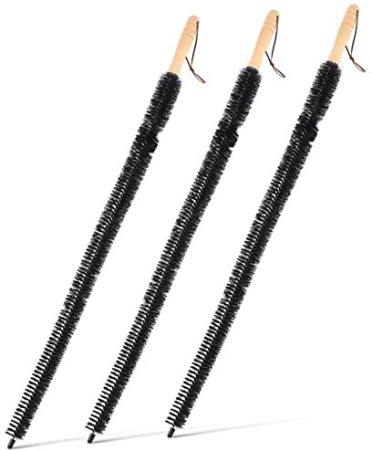Healeved 3 Pcs Radiator Cleaner Brushes Long Handle 74cm Multipurpose Vent and Dryer Lint Brush for Home Cleaning