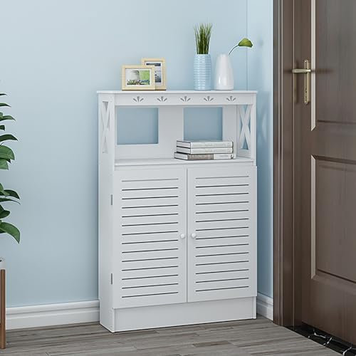 Holz Heizungsverkleidung, Heizkörper Verkleidung Abdeckung, Weiß Holz Heizungsverkleidung, Heizung Heizkörper Abdeckung, Modernes Latten-Design, Heizkörper-Staubabdeckung, Kann Dekoriert Werden(70x110
