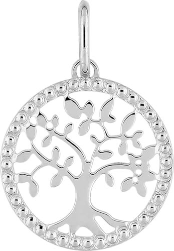 Bijouxenvogue Ciondolo Albero della Vita in Oro Bianco