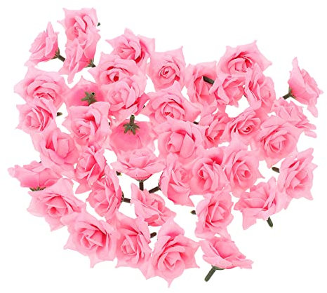 Cabilock Künstliche Blumen Rose Künstliche Blumen 100 Stücke Gefälschte Blume Girlande Machen Rose Decor