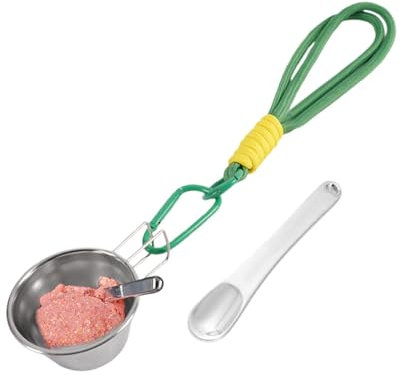 Campingbecher mit Henkel | Outdoor Trinkbecher Becher mit Karabiner Griff | Edelstahlbecher mit Griff für Picknick Wandern