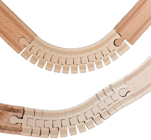 Flexible Schiene für Holzeisenbahn - Länge 18 cm, Kompatibel mit Brio & Co. (1 Stück)