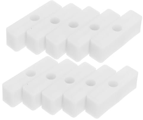 HOMSFOU 10pcs Pulley Guard Window Latches Security Bars for Sliding Windows Boy Girl Safety Stopper Plastic Material