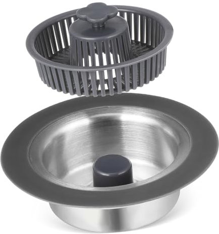 Mikinona Kitchen Sink Strainer Stainless Steel Sink Strainer Stopper Basket Sealed Design Prevent Clogging