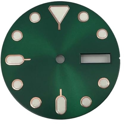 1 pieza de reloj luminoso con esfera de 28,5 mm, movimiento mecánico automático NH36(02)