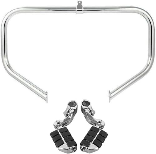 Stänger frammotor Motorcykelstötskydd för motorskydd motorvägsstötskydd för touring vägglide gatglide(Chrome C Set)