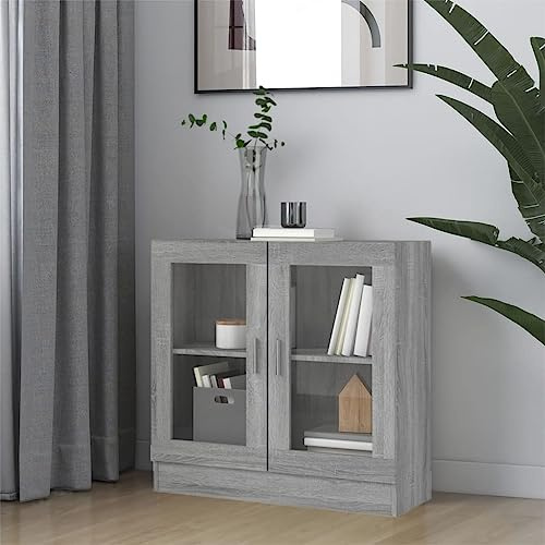 Mimdixy Bücherschrank Regaleinheit Treppenregal,Vitrinenschrank Grau 82,5x30,5x80 cm Holzwerkstoff,Für Büro,Wohnzimmermöbel,Eckregal Platzsparend,Einfache Montage