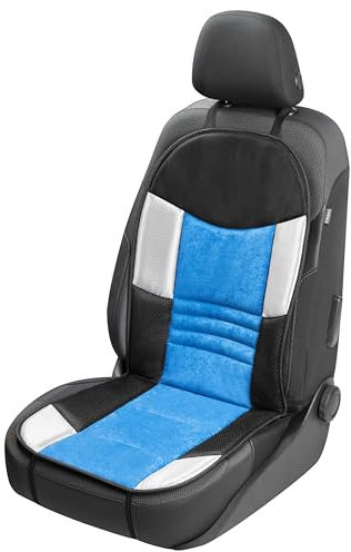 WALSER Coprisedili auto Hunt, coprisedile auto universale, proteggi sedili anteriori auto e camion blu/nero