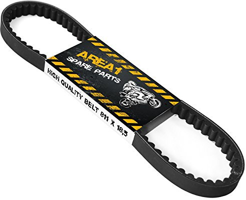Area1 Cinghia di Ricambio 811x18,5 per Scooter 50cc 2T – Compatibile con NRG Power, TPH, Zip, Free, Liberty, Runner, SR50 R/Street/Sport/Racing, Vespa Primavera 50, ET2, LX, LXV, Sprint 50, Atlantis