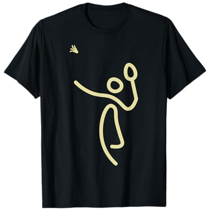Badminton Strichmänchen - Federball Geschenkidee T-Shirt