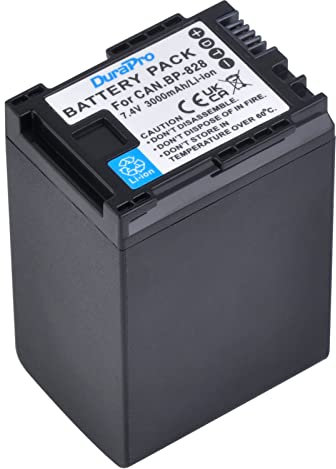 DuraPro 3000mAh BP-828 BP-820 Li-Ion Rechargeable Battery for Canon VIXIA GX10 HFS30 HF20 HG20 G30 G40 XA20 XA25 HFM300 Camcorders
