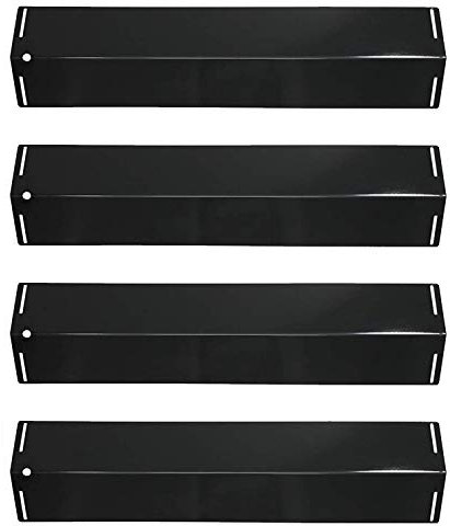 LOKHING 92151 (4-Pack) BBQ Spares Gas Grill Replacement Parts Porcelain Steel BBQ Heat Plates Gas Grill Heat Shields Tent for Charbroil, Grillware, Grill Chef, Uniflame and Others Models Gas Grill