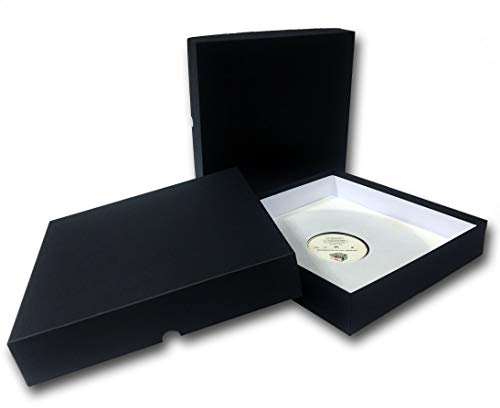 CAJA PARA ARCHIVAR DISCOS DE VINILO LP - COLOR NEGRO -/ Ref. 1172