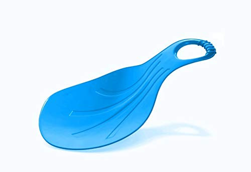 vom Pullach Hof Porutscher Schneeflitzer Poporutscher Birnen-Form Schlitten Schneerutscher Bob Schnee Flitzer Rutscher Outdoor Spaß (Blau)