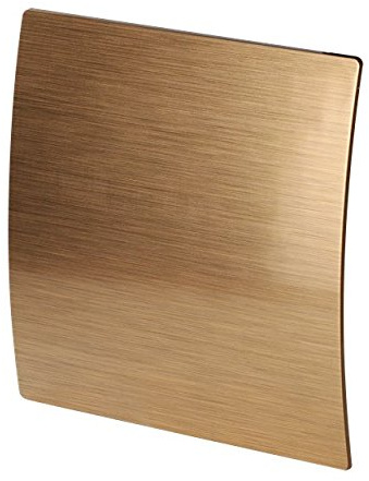 Extractor Fan Front Panel - 125mm - Ventilation Ducting Pipe/Hose - Air Vent Cover. (Gold Curved)