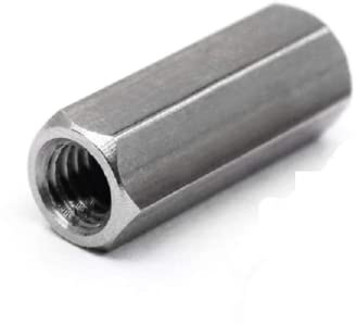Verzinkte lange Sechskantmutter, Gewindespindel, Verbindungsmutter, lange Rundmutter,M20*60 * 2pcs