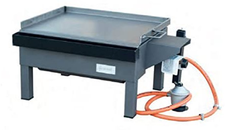 PEGANE Barbecue pour Paella gaz pour Table en Acier Inoxydable Coloris Gris - 31 x 32 x 24 cm
