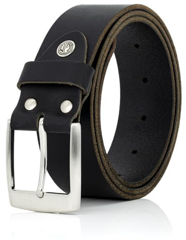 LINDENMANN bälte män buffelläder 40 mm svart, svart, bundweite 100 cm gesamtlänge 115 cm B 39,5 XL