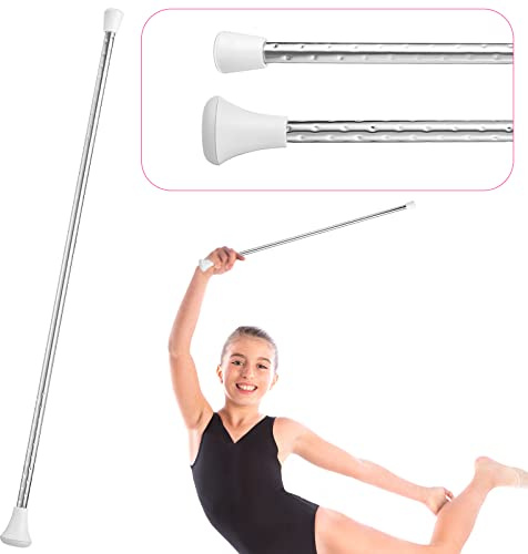 HyDren Twirling Bâton de gymnastique et de danse en métal unisexe pour enfants - Bâton de défilé pour défilés de talents, danse artistique, baton tourbillonnant (66 cm)