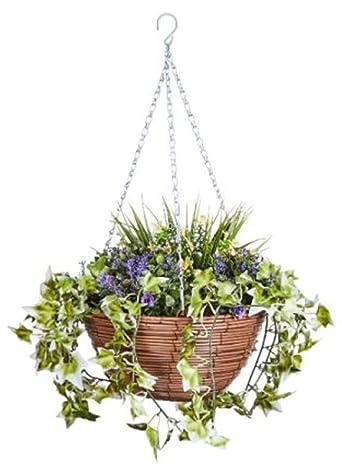 Smart Garden Artificial Lilac Bloom Regal Hanging Basket