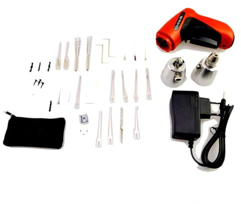 RLOKK KLOM - Set di grimaldelli per serratura elettrica senza fili, per serratura della porta civile, con presa europea, strumenti professionali per fabbro