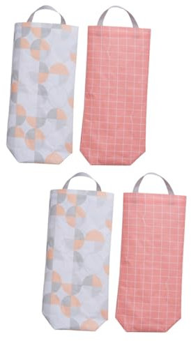 Cabilock Lot De 2 Pochettes De Rangement Cylindriques À Suspendre avec Cordon De Serrage pour Poubelles Idéales pour