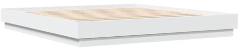 vidaXL Bettgestell Weiß 180x200 cm Holzwerkstoff