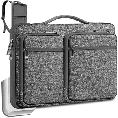 ZINZ Funda para portátil de 15 15.6 16 17 pulgadas, maletín delgado para los portátiles más populares de 15 15.6 16 17 pulgadas