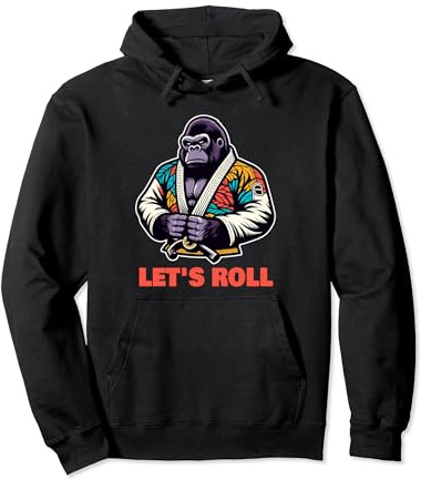 Gorilla BJJ Gi Brazilian Jiu Jitsu Kampfkunst Let's Roll Pullover Hoodie