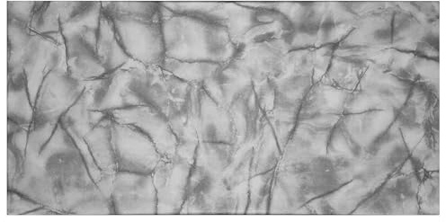 Polystyrol Paneele, Deckenpaneele XL Wandpaneele, Dekoren, Marmor Imitat Decken - Wandverkleidung, 3mm dick - 100x50cm 2m² - 4 Stück (Grau 122 XL)