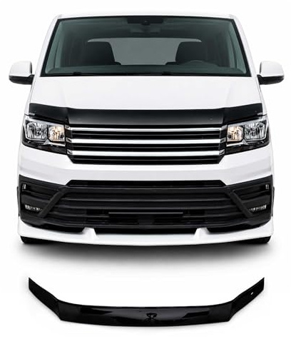 OMAC Motorhaube Deflektor für VW Crafter 2017-2026 Acrylic Schwarz | Motorhaubenschutz, Insektenschutz, Steinschlagschutz