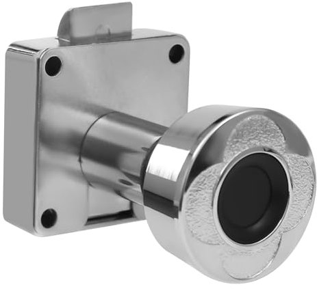 32mm- Fingerabdruck Schloss Elektronisches Schubladenschloss Fingerabdruck Schloss Schrank für Schubladen einseitig öffnende Schränke Silber USB