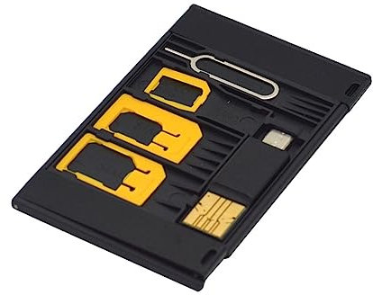 jojofuny 5pezzi Sim OTG Reader Kit Adattatori Accessorio per Smartphone Colori Casual e Portatile per La Sim