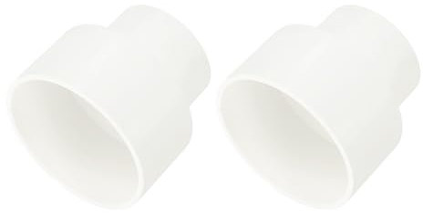 QUARKZMAN 1 Pieza de Reductor de Tubería de UPVC, Acoplador Recto de Tubería PVC de 4x2-1/2 Adaptador Conector para Fontanería de Alcantarillado Doméstico, Línea de Agua, Color Blanco