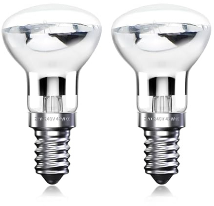 Klarlight 42W E14 Lavalampe (40,Watts), kleine Edison-Schraube (SES), Reflektorlampe, Warmweiß 2800K, Energiesparlampe, dimmbar (2 Stück)