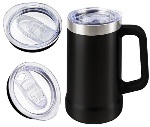 2Pack Replacement Lids Compatible with Stanley 24oz Stay-Chill Beer Stein, Lid Compatible with Leak-Proof Insulated Cup Lid for Beer Mug