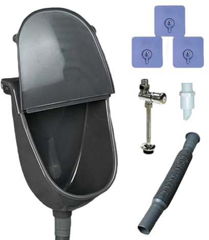Gwtdtoad Urinoir Sans Eau, Toilette Extérieure, Toilette Séche Avec Couvercle Pour Camping Garage Parc Jardin Chantier Abri Salle De Sport