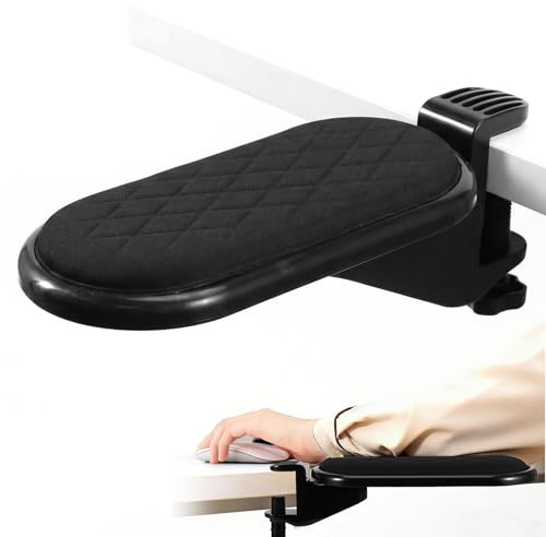 Reposabrazos para escritorio, reposabrazos, acolchado, ajustable, reposabrazos para ordenador, extensión de escritorio, gadgets para el hogar y la oficina, ajustable 180°, relaja los músculos de los