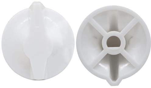 Aoserge Timer Knob Replacement - 2 Pcs Robust Plastic Timer Switch Knobs, Compatible with Wall Timer, Bathroom Fan, Light, Heater