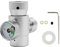 Jeffergarden Kit de Conector Del Adaptador de Recarga del Cilindro del Tanque de Llenado de CO2 (#3: Silver adapter with meter)