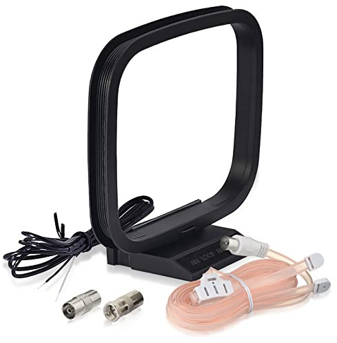 Bingfu Antenne FM Câble Radio numérique Dab 75 Ohm Câble Antenne Adaptateur de Prise PAL et antenne AM Antenne Filaire à Fil Nu Compatible avec Accueil Table Stereo Sound Tuner Récepteur Radio