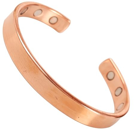 Touchstone Indian handgjort koppararmband fred chakra yoga meditation mantra smycken manschett för kvinnor och män., Metall
