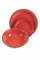 Galileo Casa Service de vaisselle rouge 12 pièces en stoneware, 4 places table, Dubaï Light