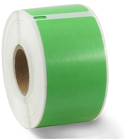 BETCKEY - 1 Rotolo 99012 Etichette Colorate(Verde) Compatibile con DYMO S0722400, 36mm x 89mm, 260 Etichette per Indirizzi Grandi Utilizzo per LabelWriter 450 4XL NON per 550 o 5XL