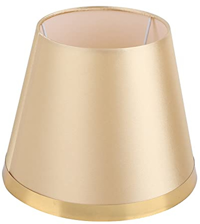 Stoff Lampenschirm Europäischen Stil Moderner Lampenschirm für E27 Tischlampe und Stehleuchte Schlafzimmer Wohnzimmer Wohnheim Bürodekoration (Gold)