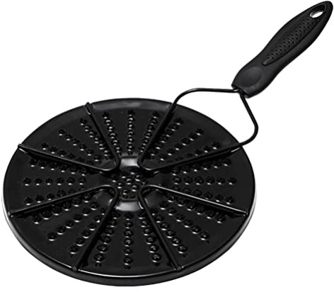 Lurrose Wärmediffusor Für Gasherd Mit Schwarzer Emaille Oberfläche 15 Zoll Wärmeleitungsplatte Für Gleichmäßiges Kochen Von Brei Und Kleinen Töpfen Effektiver Flammschutz Und Restwärmenutzung