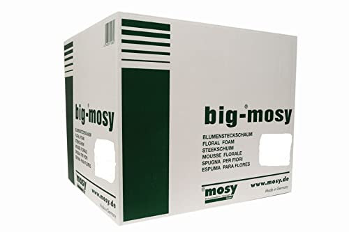 mosy Steckmasse-Ziegel, 50 Stück für Frischblumen, Blumen-Gestecke, Steckschwamm, Steckschaum