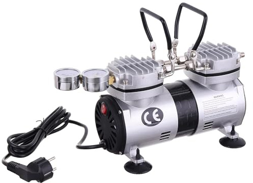 Mini compressore + vacuum pump Due pistoni 40 l/min