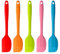 Juego de 5 espátulas de silicona, núcleo de metal, resistentes al calor, antiadherentes, utensilios de cocina para cocinar y hornear
