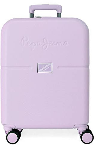 Pepe Jeans Accent Viola Valigia da cabina 40x55x20 cm ABS rigido Chiusura TSA integrata 37L 3,22 kg 4 doppie ruote Bagaglio a mano